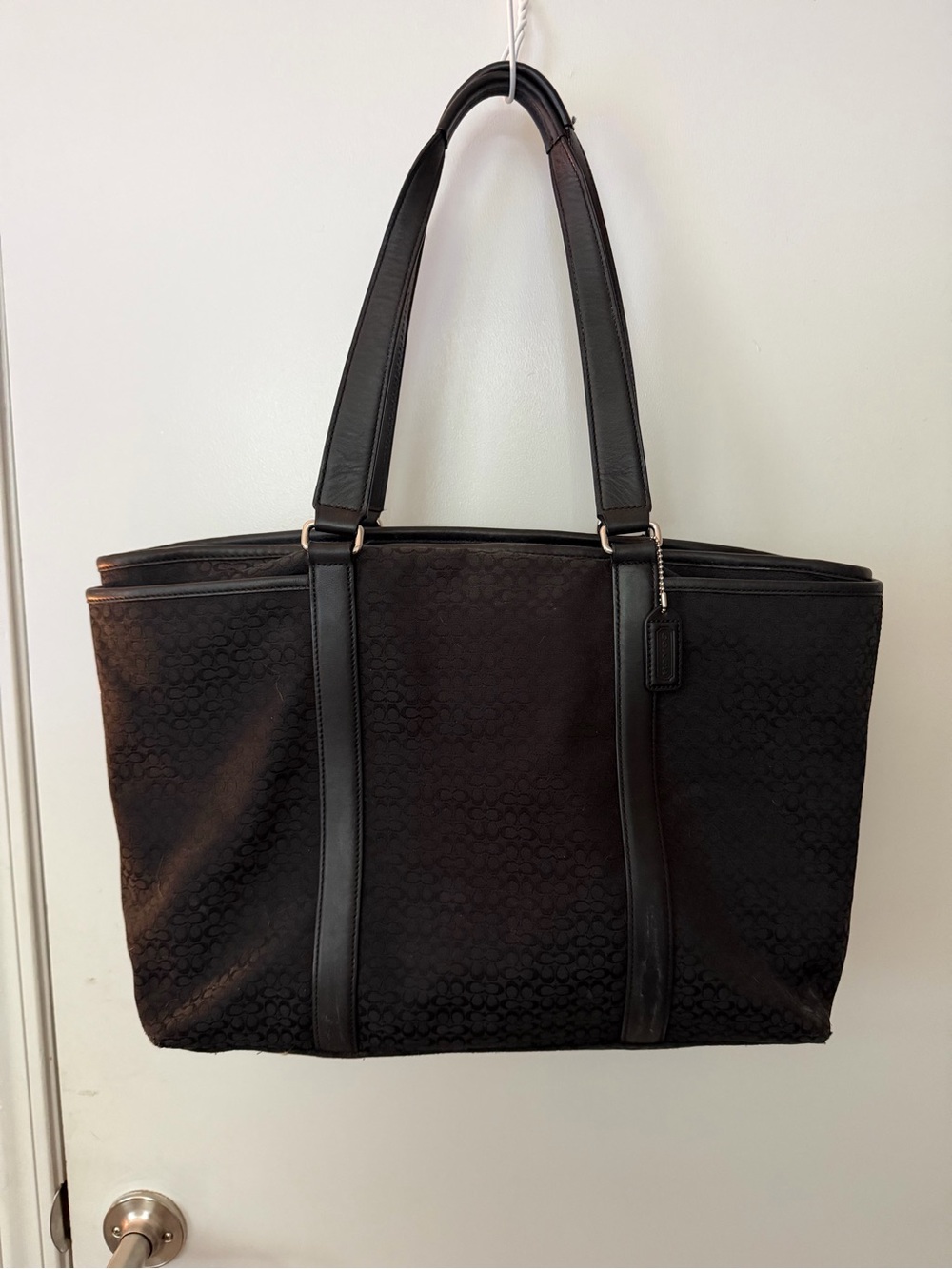VTG Coach Hampton Signature Canvas Multi-Purpose Large Tote Bag